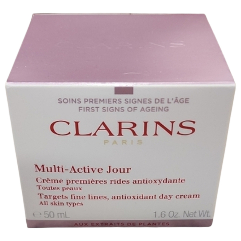 Clarins Multi-Active Jour Day Moisturizer Lines Pores Glow Niacinamide 1.6 oz